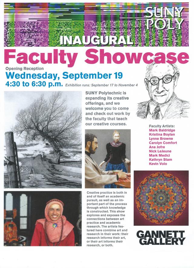 SUNY Faculty show announcement